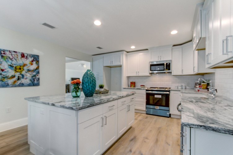 Kitchen renovation with walk-in pantry